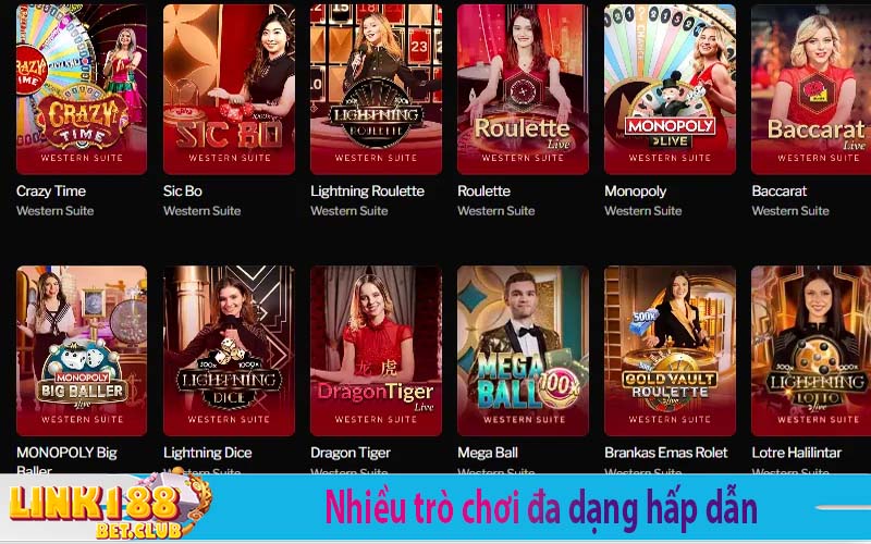 188Bet còn cung cấp nhiều trò chơi cá cược hấp dẫn khác